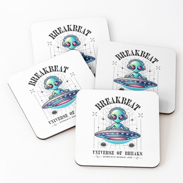 Item preview, BREAKBEAT  - Alien Ufo Decks (Black) designed and sold by Discothreadz.