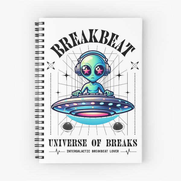 Item preview, BREAKBEAT  - Alien Ufo Decks (Black) designed and sold by Discothreadz.