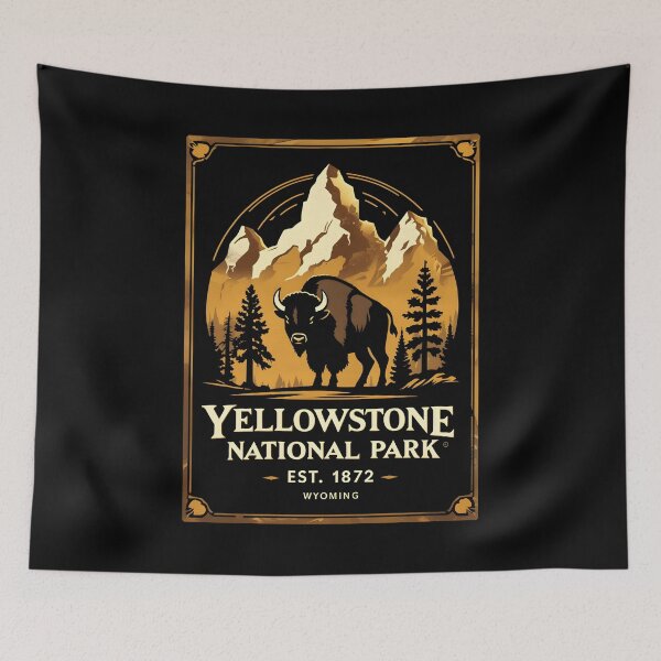 Item preview, Yellowstone National Park - US  designed and sold by GoodOldVintage.