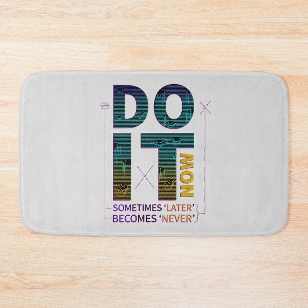 Item preview, do it now - motivational quote badge embroidery iron patch textured graphic artwork designed and sold by hayrpictures.