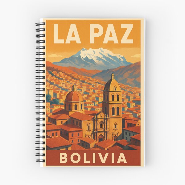 Item preview, Retro Travel Poster La Paz Bolivia designed and sold by lea-lani.