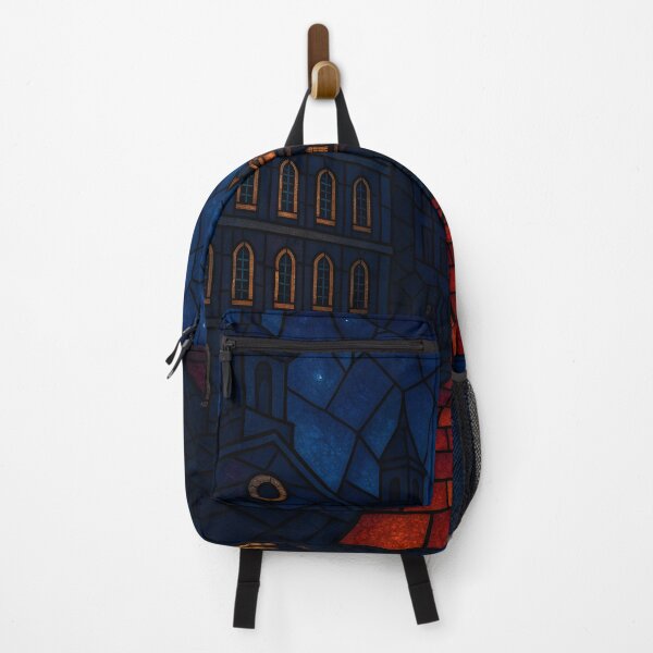 Item preview, The Freedom Trail at Night - Luminous Stained Glass Print designed and sold by AetherLightArt.