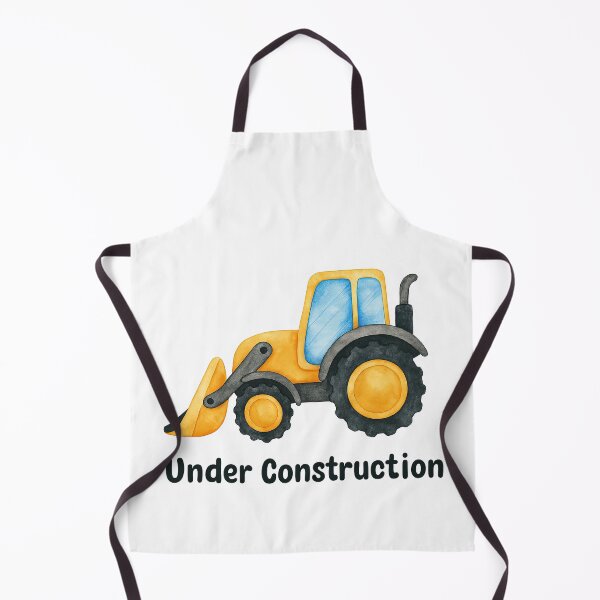 Item preview, Under Construction Yellow Bulldozer Watercolor Design designed and sold by ArtfulWeave.