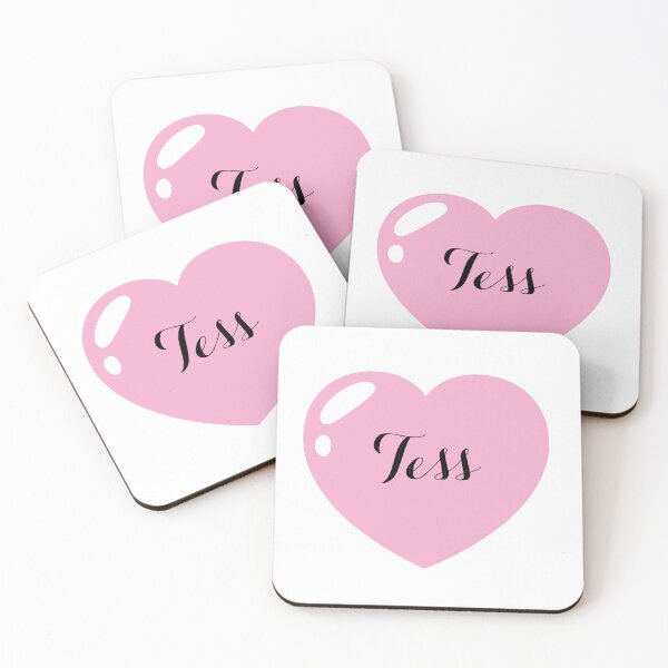Item preview, Tess Name with Pink Heart  designed and sold by Monika Howarth.