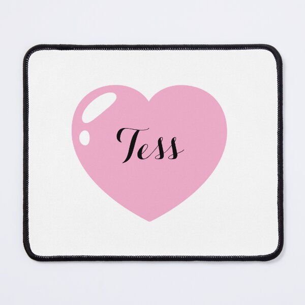 Item preview, Tess Name with Pink Heart designed and sold by Monika Howarth.