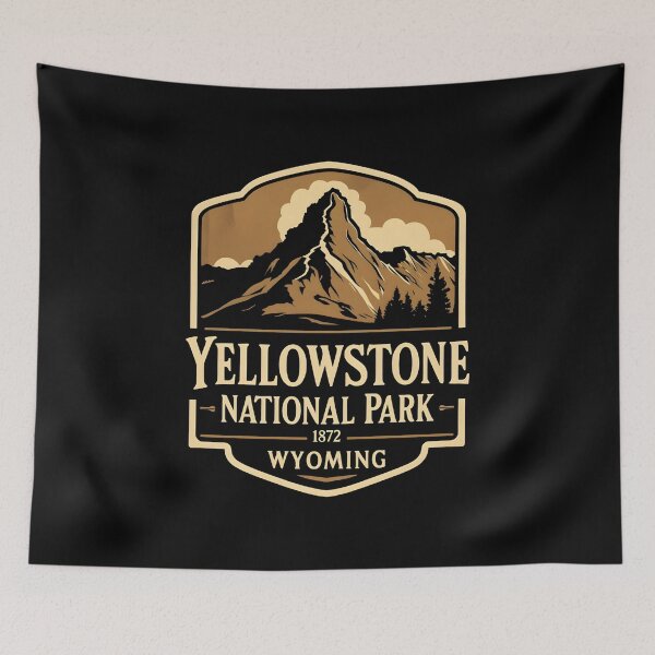 Item preview, Yellowstone National Park - US  designed and sold by GoodOldVintage.