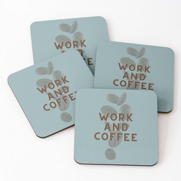 Item preview, Blue Color_Work And Coffee designed and sold by HBBS DESIGNS.