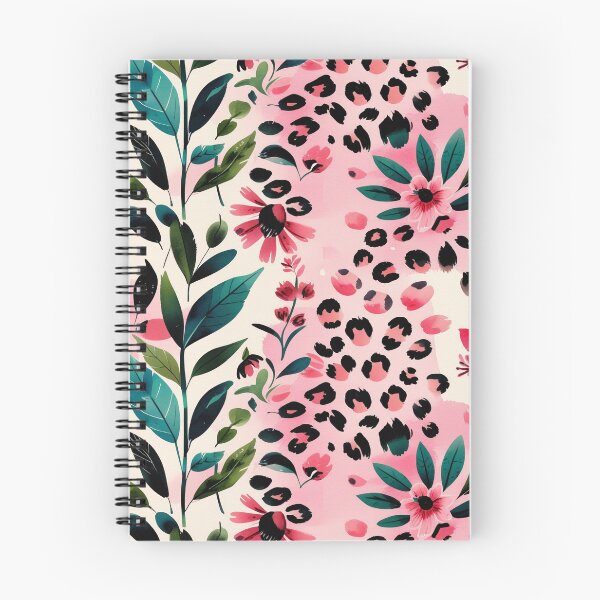Item preview, Pink Leopard Floral Watercolor Pattern designed and sold by MariPon.