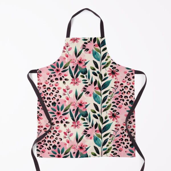 Item preview, Pink Leopard Floral Watercolor Pattern designed and sold by MariPon.