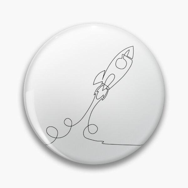 Item preview, Rocket Line Art – Minimalist Space Illustration | Space Rocket in Line Art designed and sold by UniverseN1.