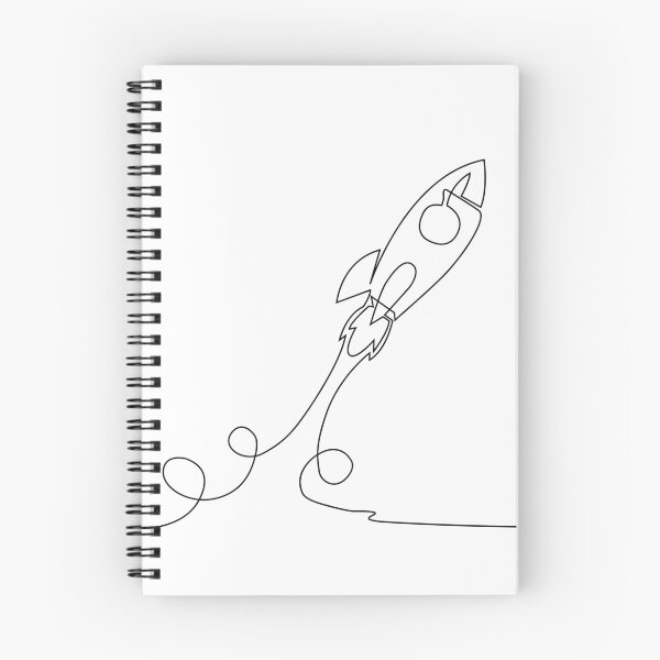 Item preview, Rocket Line Art – Minimalist Space Illustration | Space Rocket in Line Art designed and sold by UniverseN1.