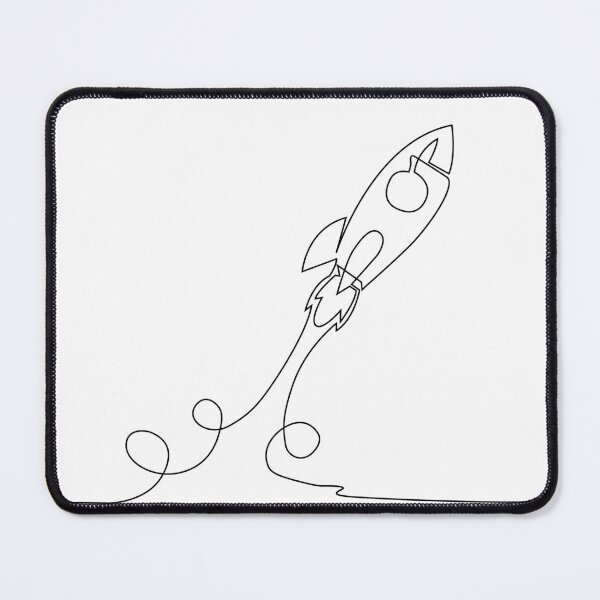 Item preview, Rocket Line Art – Minimalist Space Illustration | Space Rocket in Line Art designed and sold by UniverseN1.