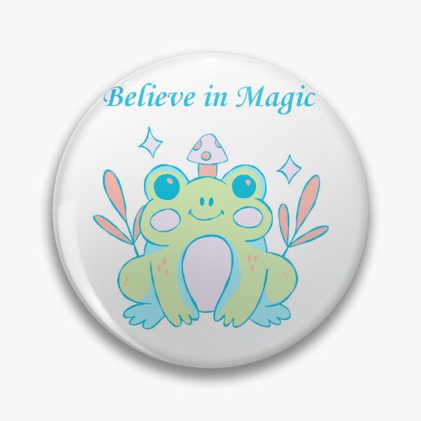 Item preview, Believe in Magic Frog Blue designed and sold by Laughing Moon Giftables.
