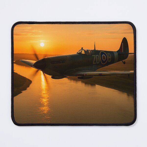 Artikelvorschau, Sonnenuntergang an der Spitfire-Mündung BBMF entworfen und verkauft von Skyframe Aviation.