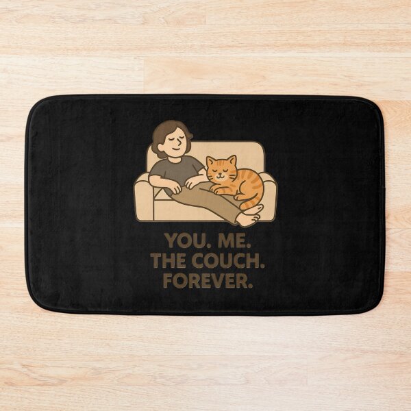 Item preview, You. Me. The Couch. Forever. – Minimalist Cat Love designed and sold by ALITOPRINCE.