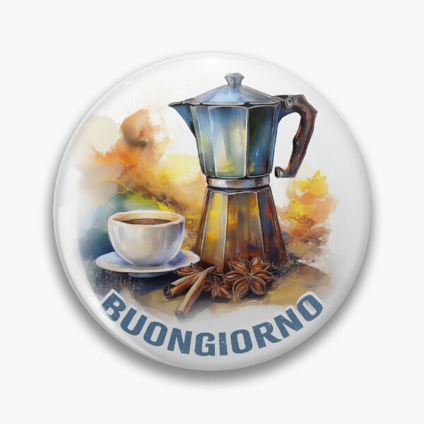 Item preview, Buongiorno Italian Coffee Pot and Cup designed and sold by Freshinkshop.