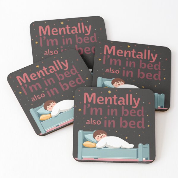 Item preview, Mentally I’m in Bed – Cute Sleepy Humor T-Shirt designed and sold by GiftLore Studio.