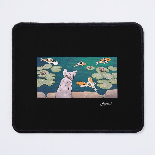 Item preview, Cat watching some koi fish designed and sold by Jazmindoesart.