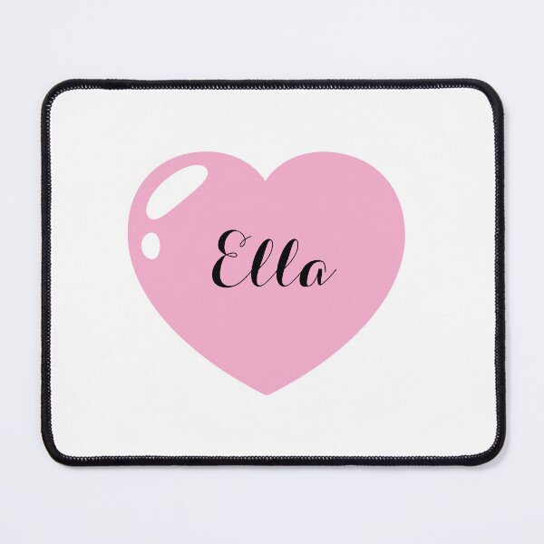 Item preview, Ella Name with Pink Heart designed and sold by Monika Howarth.