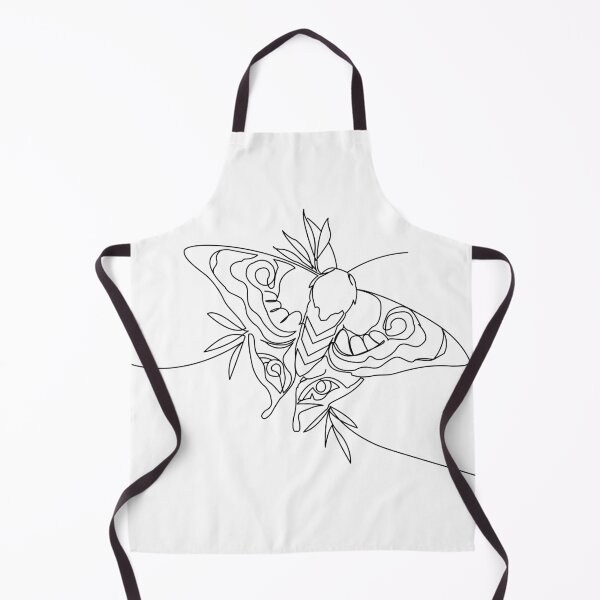 Item preview, Moth Line Art – Tattoo Style Insect designed and sold by UniverseN1.