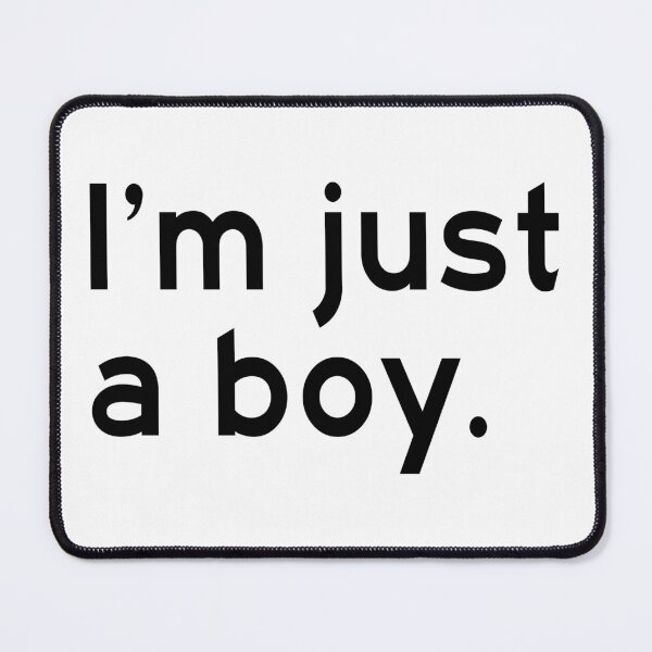 Item preview, I'm just a boy. (Black) designed and sold by Justin Pierce.