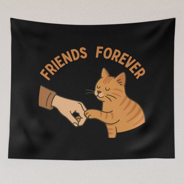 Item preview, Friends Forever – Cat and Human Connection designed and sold by ALITOPRINCE.