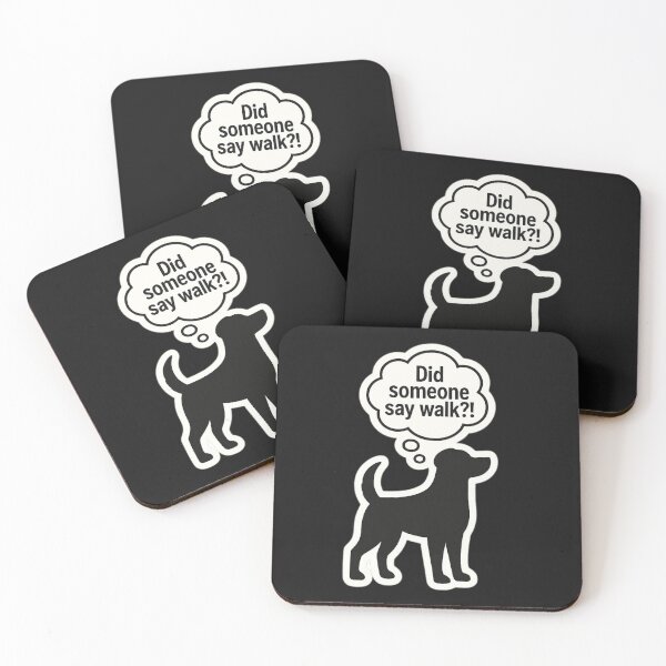 Item preview, Dog Silhouette – “Did someone say walk?!” designed and sold by sochadesigner.