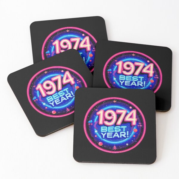Item preview, Vintage psychedelic neon style 1974 BEST YEAR. designed and sold by Giulivo Store Graphic.