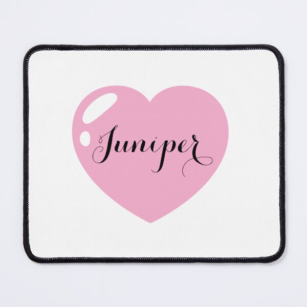 Item preview, Juniper Name with Pink Heart  designed and sold by Monika Howarth.