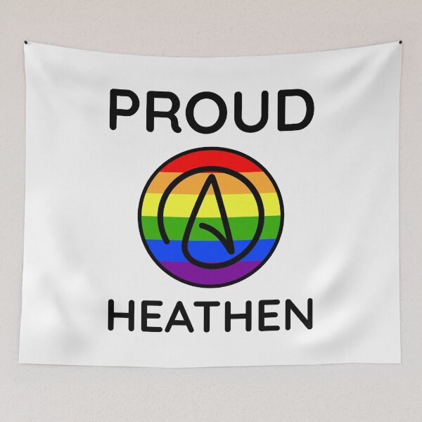 Item preview, Proud heathen atheist design  designed and sold by Rachel the Artist .
