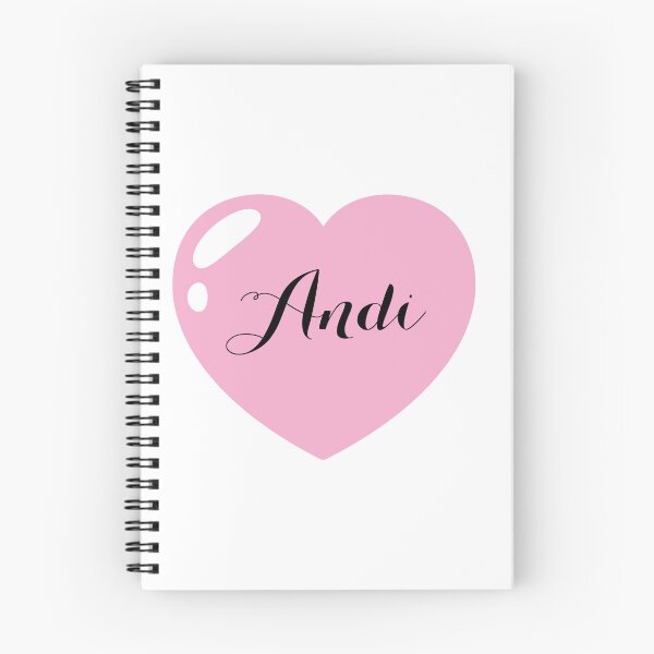 Item preview, Andi Name with Pink Heart  designed and sold by Monika Howarth.