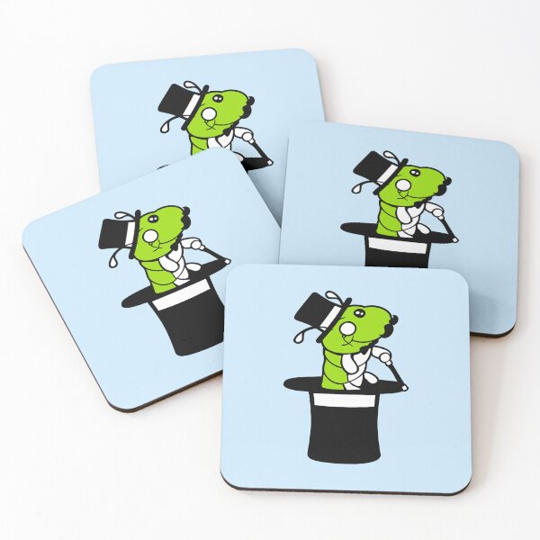 Item preview, Caterpillar Sir Gentleman Mr. rich Monocle Glasses Top Hat designed and sold by shirt-o-mat.