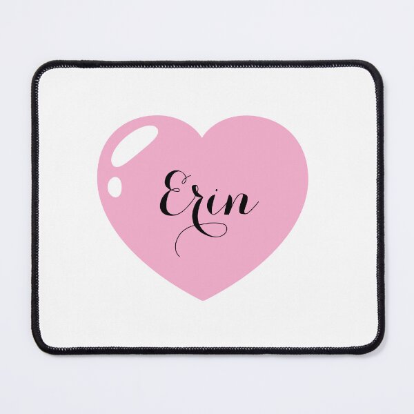 Item preview, Erin Name with Pink Heart designed and sold by Artbymonika.