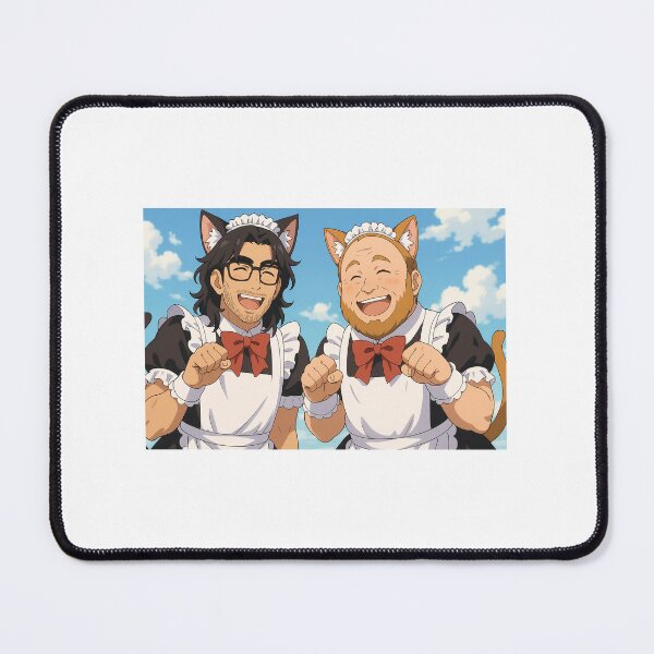 Item preview, Hasan Piker and Alex Jones as Cat Boy Maids designed and sold by Luke Chudoba.
