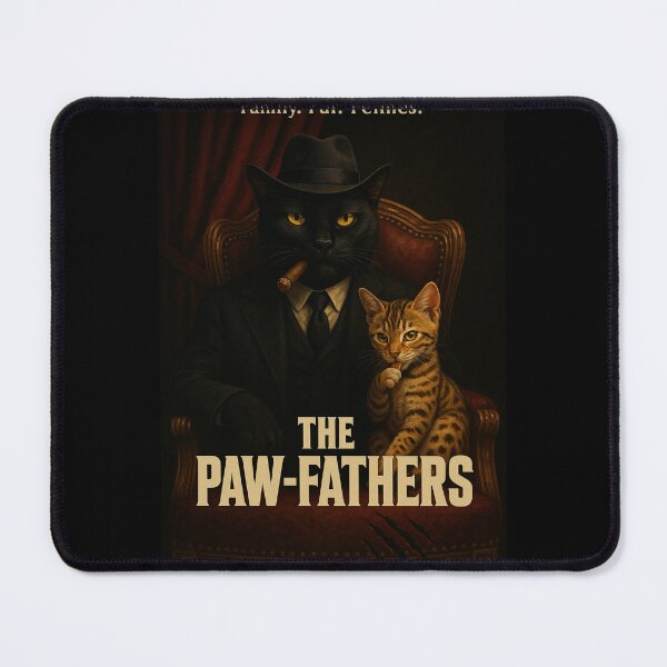 Item preview, The Paw-Fathers – Mobster Cat Parody Poster designed and sold by bloria.