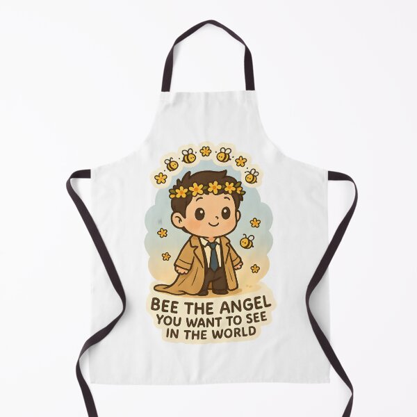 Item preview, Bee the Angel You Want to See in the World – Cute Castiel Supernatural Sticker designed and sold by MAVNALE.
