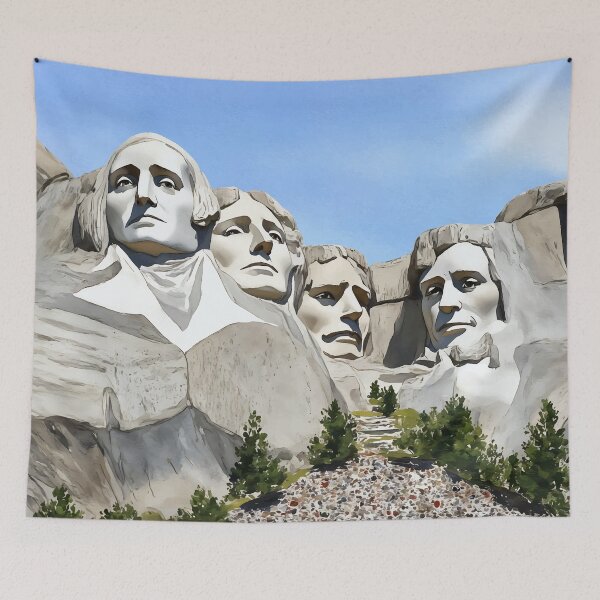 Item preview, Mount Rushmore South Dakota Watercolor designed and sold by Magnolia Valley Art.