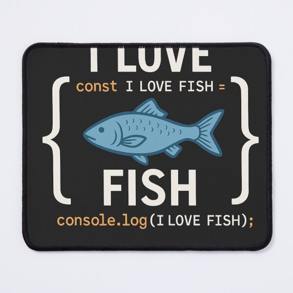Item preview, Code & Fish Love – Dev Life Meets Aquatic Passion designed and sold by SebastianDN.