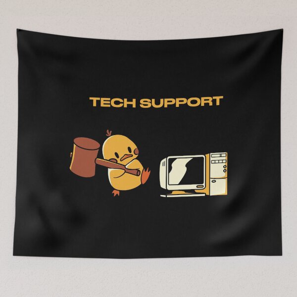 Item preview, Tech Support Funny Duck by Tobe Fonseca designed and sold by Tobe Fonseca®.
