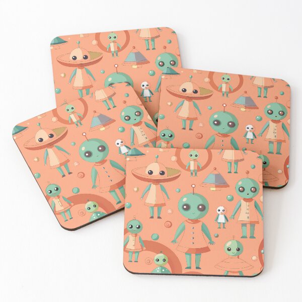 Item preview, Space Cosmos Aliens Ufo OVNI Art Colors designed and sold by ART ATTACK ZONE.