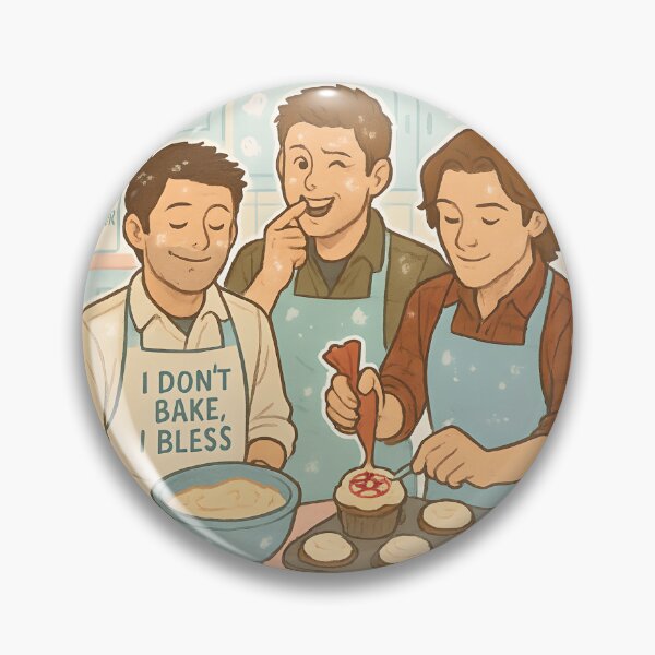 Item preview, Winchesterrs Bake Cupcakes – Supernatural Baking Sticker designed and sold by MAVNALE.