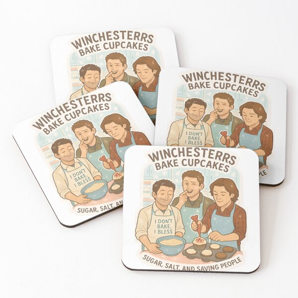 Item preview, Winchesterrs Bake Cupcakes – Supernatural Baking Sticker designed and sold by MAVNALE.