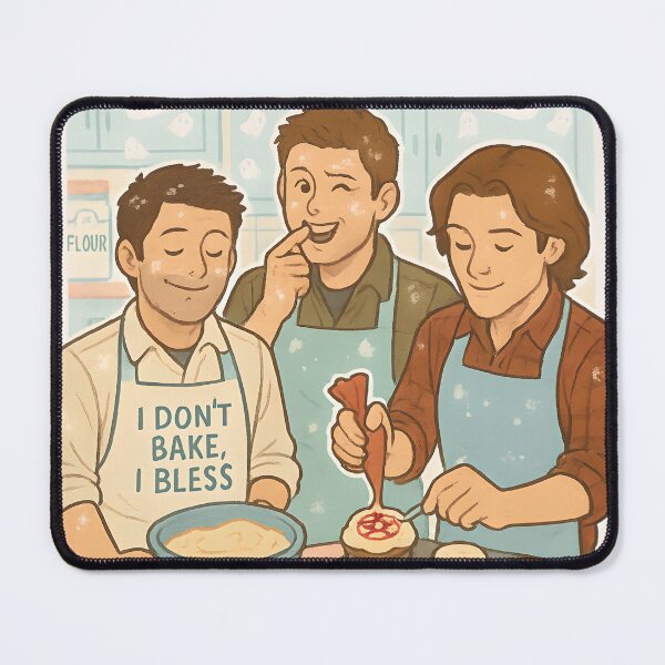 Item preview, Winchesterrs Bake Cupcakes – Supernatural Baking Sticker designed and sold by MAVNALE.