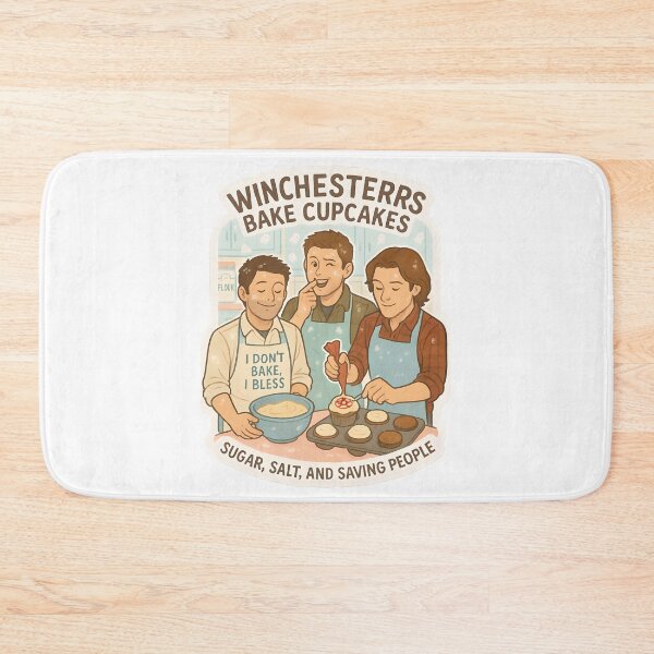 Item preview, Winchesterrs Bake Cupcakes – Supernatural Baking Sticker designed and sold by MAVNALE.
