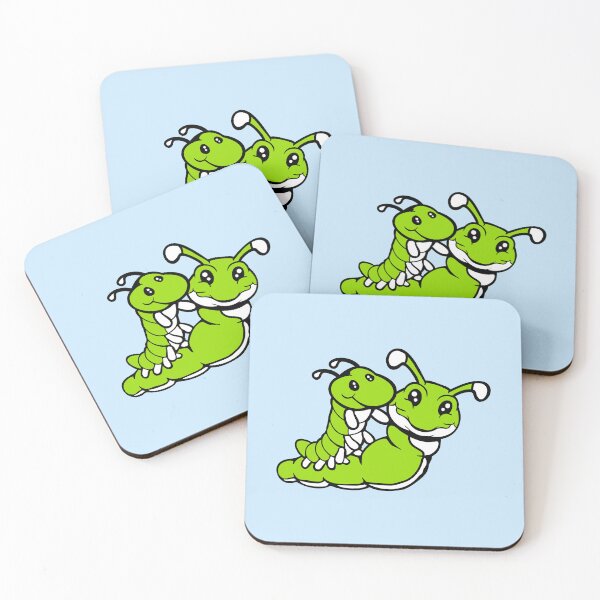 Item preview, 2 Caterpillar Couple Friends Family Cute Riding Rider Team designed and sold by shirt-o-mat.