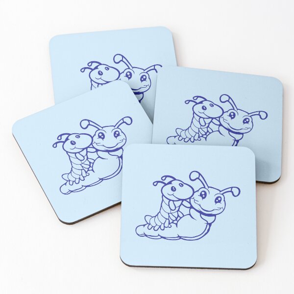 Item preview, 2 Caterpillar Couple Friends Family Cute Riding Rider Team designed and sold by shirt-o-mat.