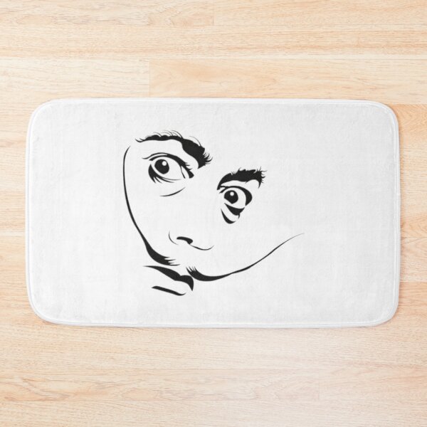 Item preview, Surreal Salvador Dalí Face Illusion – Minimalist Line Art Print designed and sold by Psycho-Crazy.