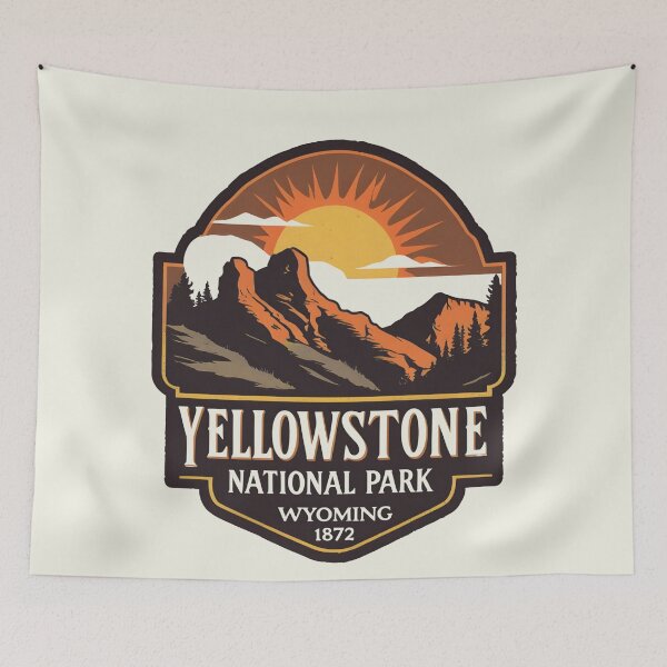 Item preview, Yellowstone National Park - US  designed and sold by GoodOldVintage.