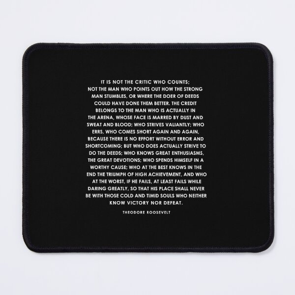 Item preview, The Man in the Arena - Theodore Roosevelt designed and sold by corbrand.