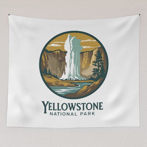 Item preview, Yellowstone National Park - US  designed and sold by GoodOldVintage.